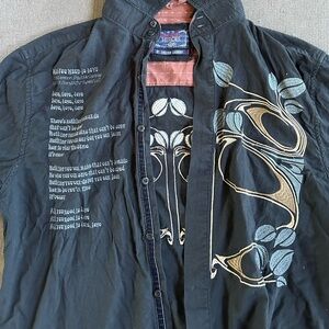 English Laundry English Hero’s, Beatles All You Need Is Love Button Up